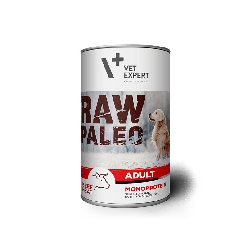 Raw Paleo Adult šlapias maistas suaugusiems šunims su jautiena, 400g