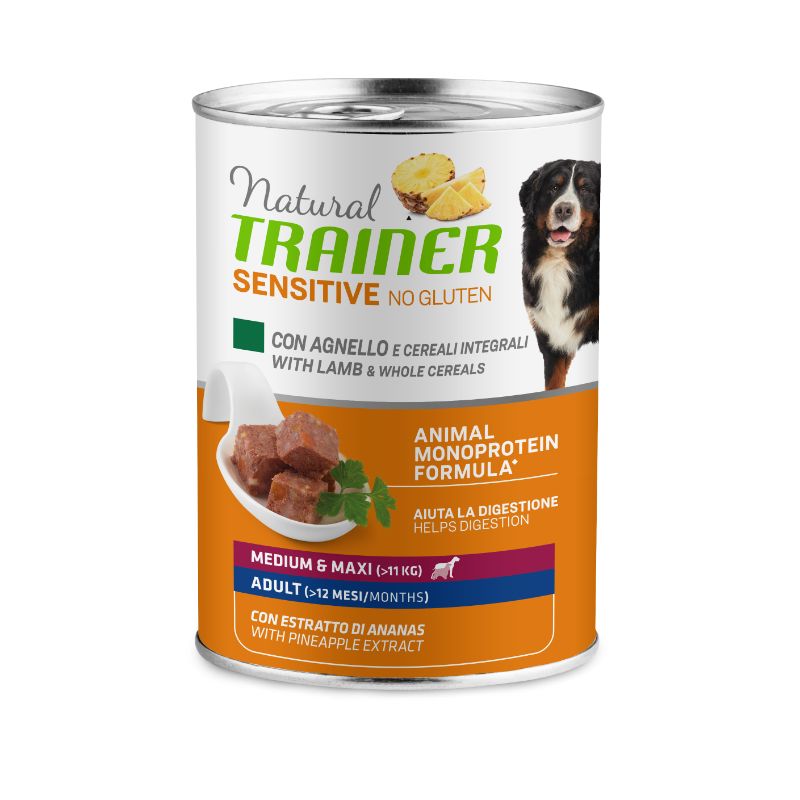 Trainer Sensitive No Gluten Lamb konservai šunims su ėriena 400g