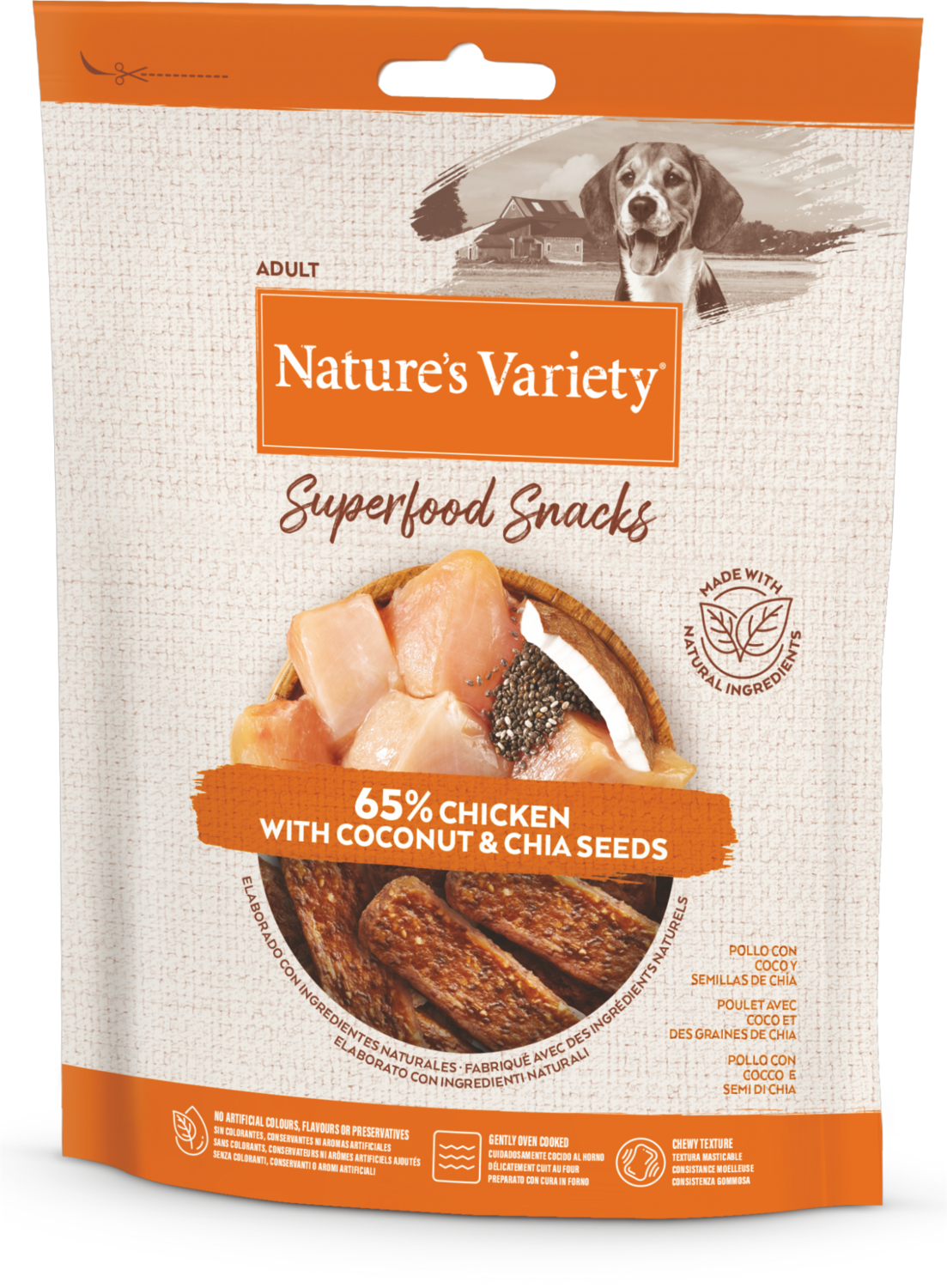 Natures Variety SUPERFOOD SNACKS vištiena 85g