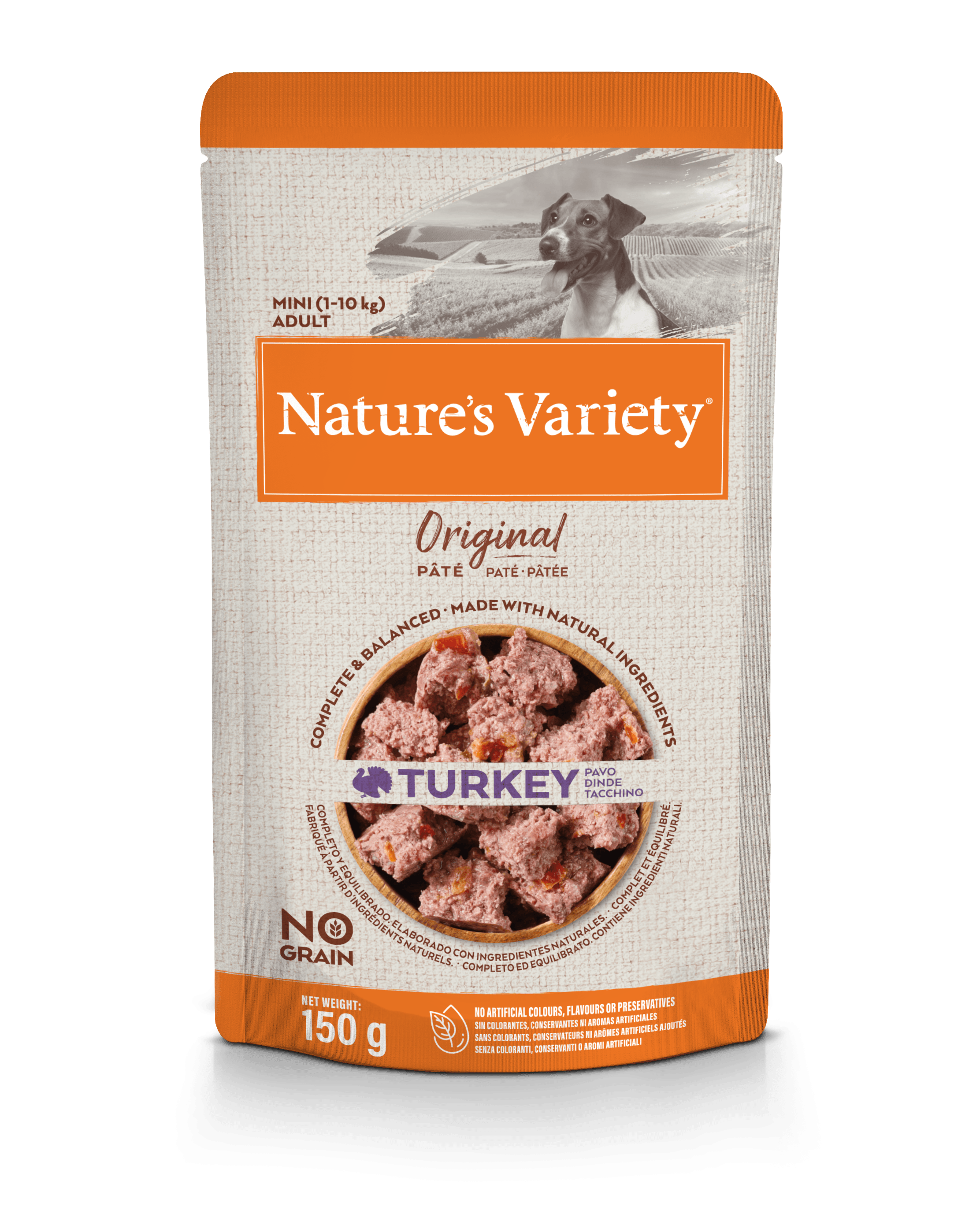 Natures Variety Wet Original Mini Dog kalakutiena 8x150g