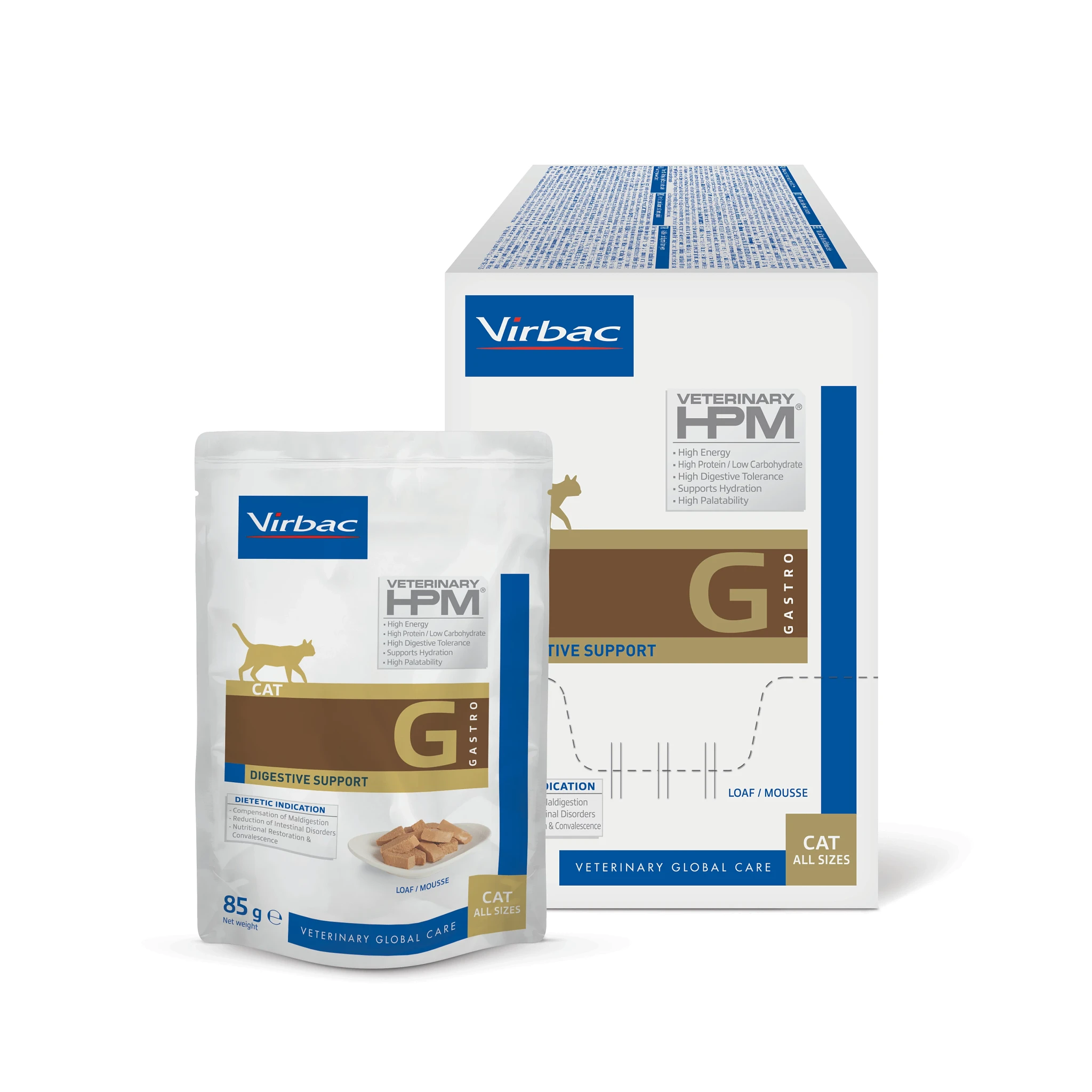 Virbac DIGESTIVE SUPPORT G1 WET konservai katėms 85gx12vnt