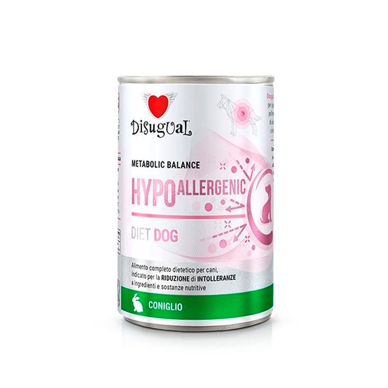 DISUGUAL konservas šunims hypoallergenic su triušiu 400g