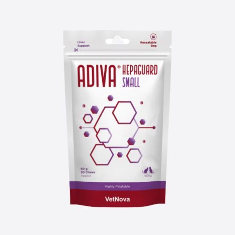 Adiva Hepatic Canine small – kepenims – dietinis pašaro papildas šunims N30
