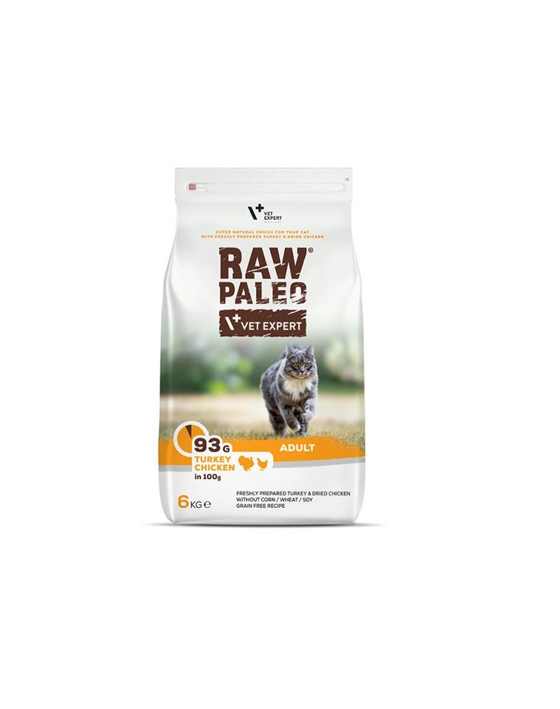 Raw Paleo Adult Cat Turkey&Chicken 6 kg