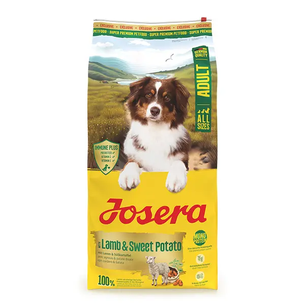 Josera Lamb + Sweet Potato begrūdis pašaras šunims su ėriena ir batatais 12,5 kg