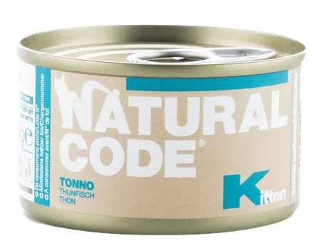 NATURAL CODE kačiukams tuno šlapias maistas, 85 g