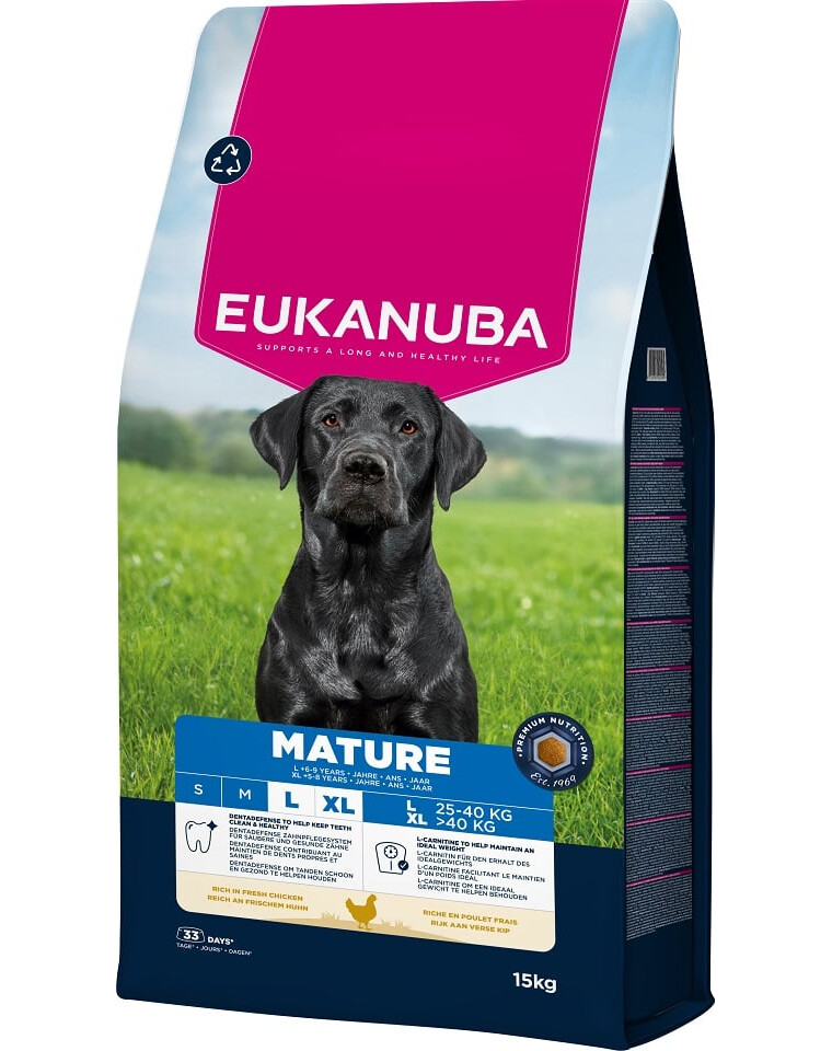 Eukanuba Mature Large Breed chicken 15kg ( nuo 6 metų)