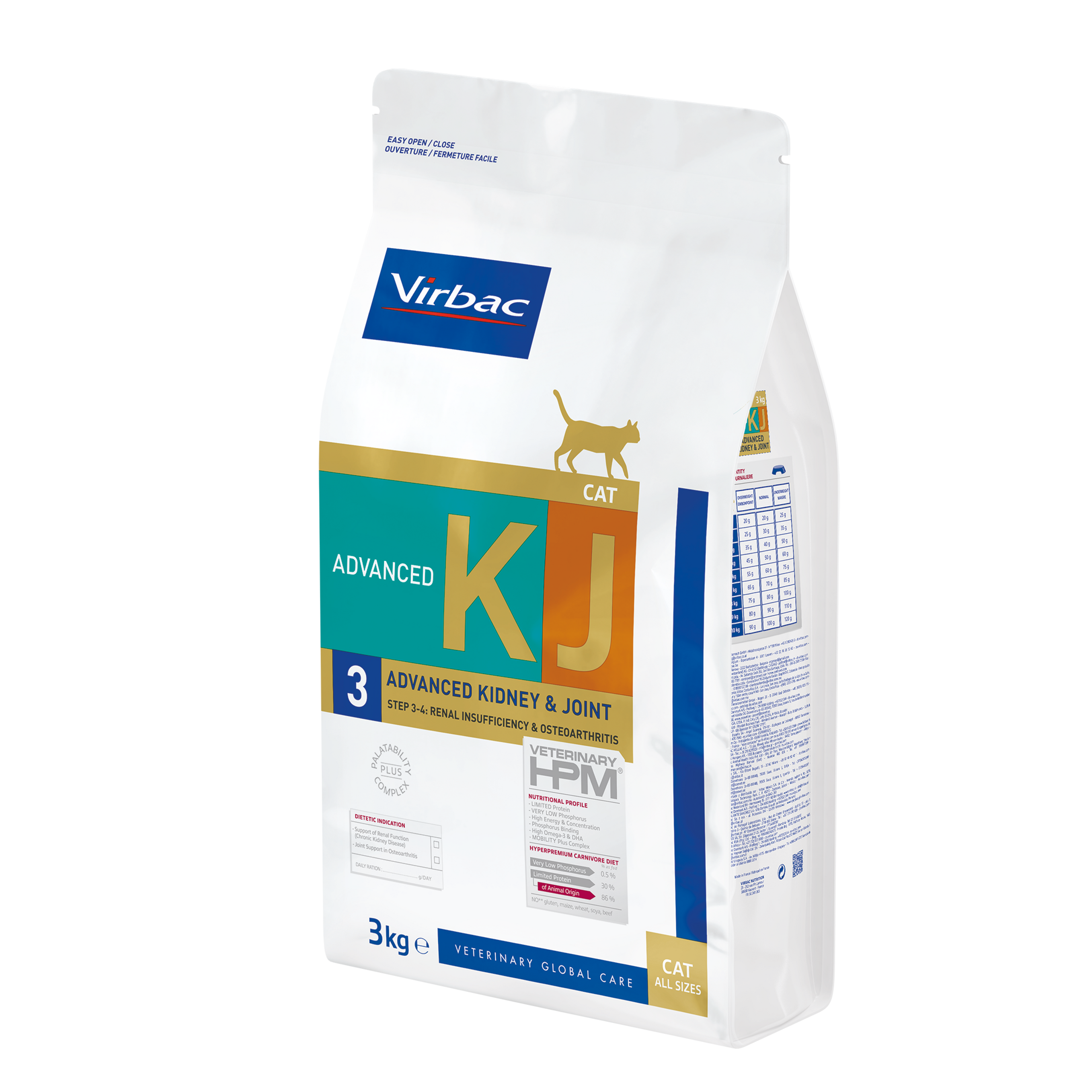 Virbac Cat Advanced Kidney Joint Support KJ3 1,5kg