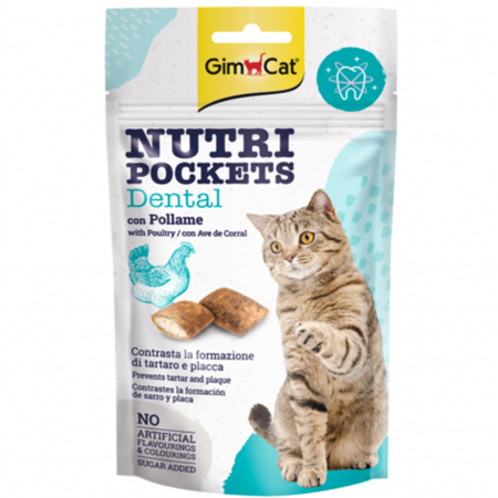 Gimcat nutripockets dental 60gr skanėstas