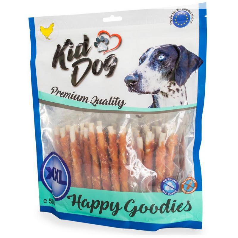 KIDDOG Rolls odos lazdelė su vištiena 12cm 500g