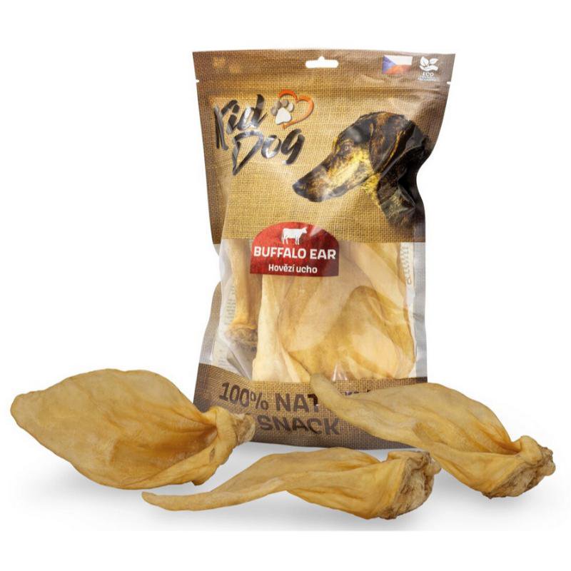 KIDDOG 100% natūralios jaučių ausys 250g