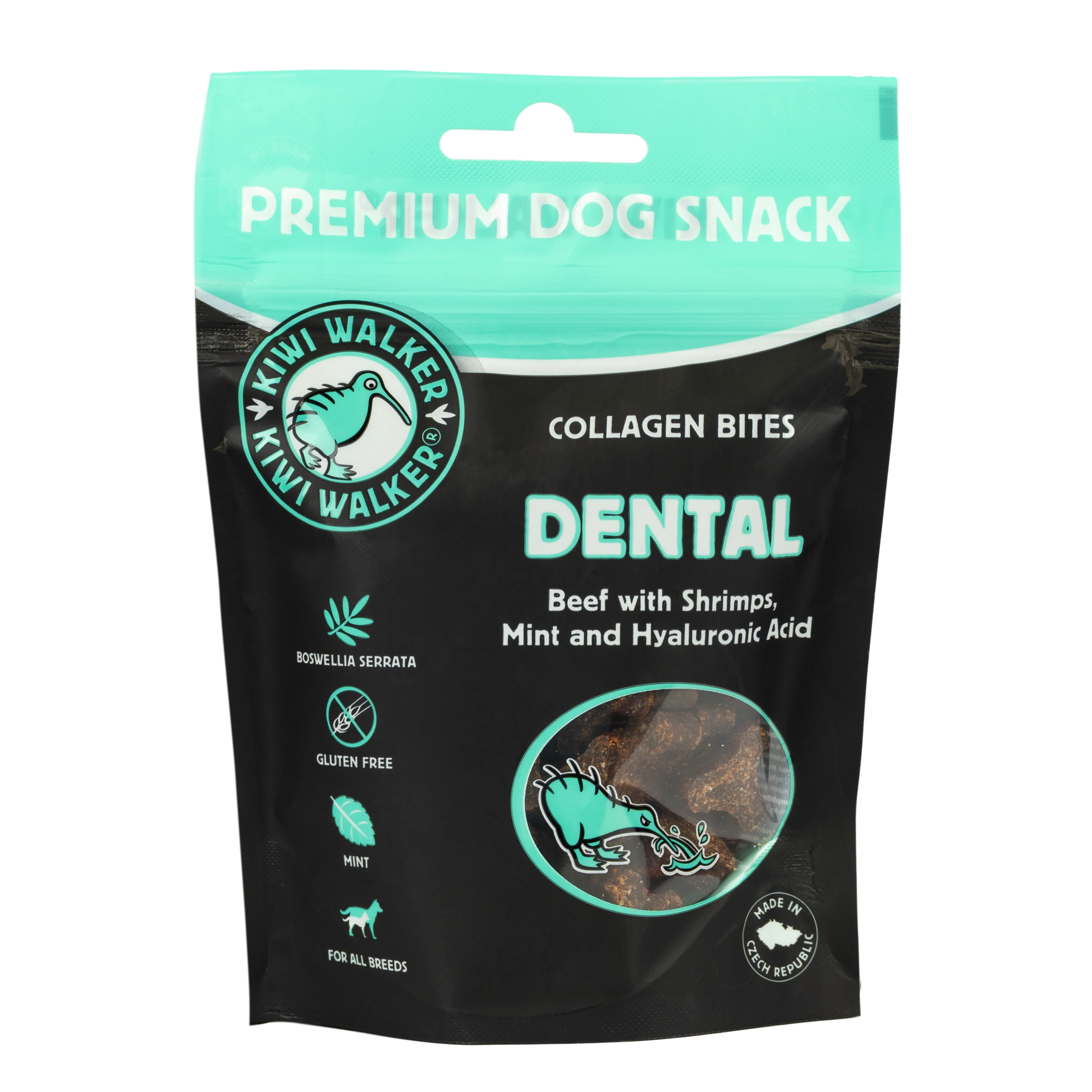 KIWI Walker Kolageno skanėstai DENTAL, šunims -77 g