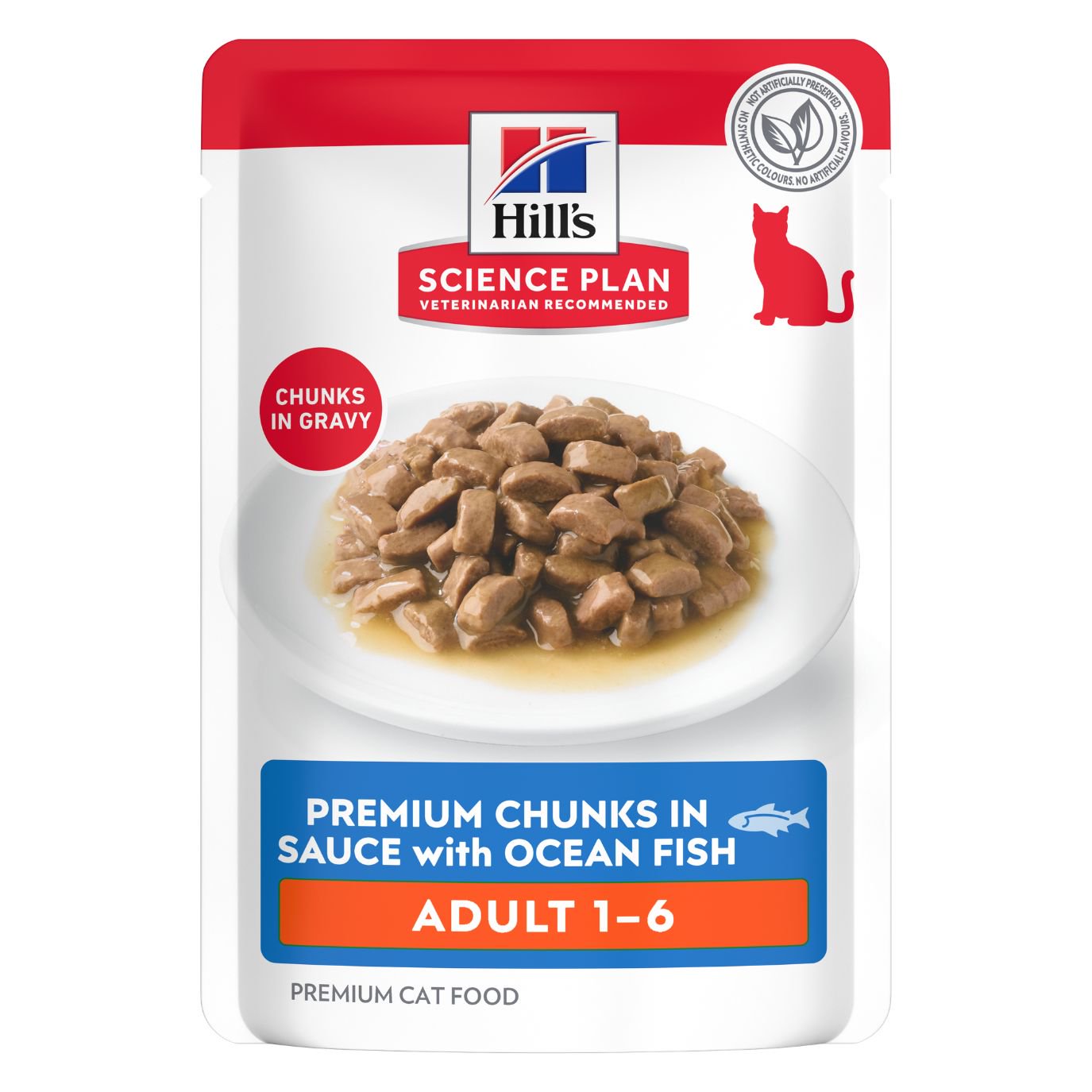 Hills Feline Adult Ocean Fish Pouch 12x85g