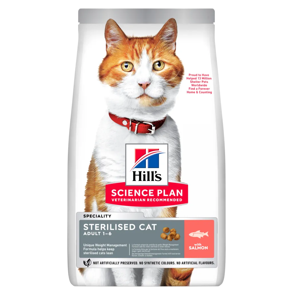 HILLS Feline Adult Sterilised Salmon 10kg