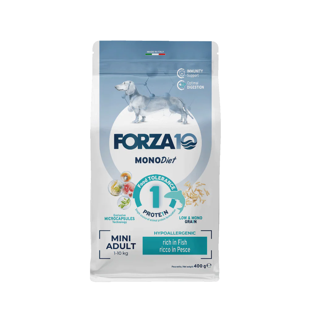 FORZA10 Monodiet Mini Adult šunims su žuvimi 1,5kg