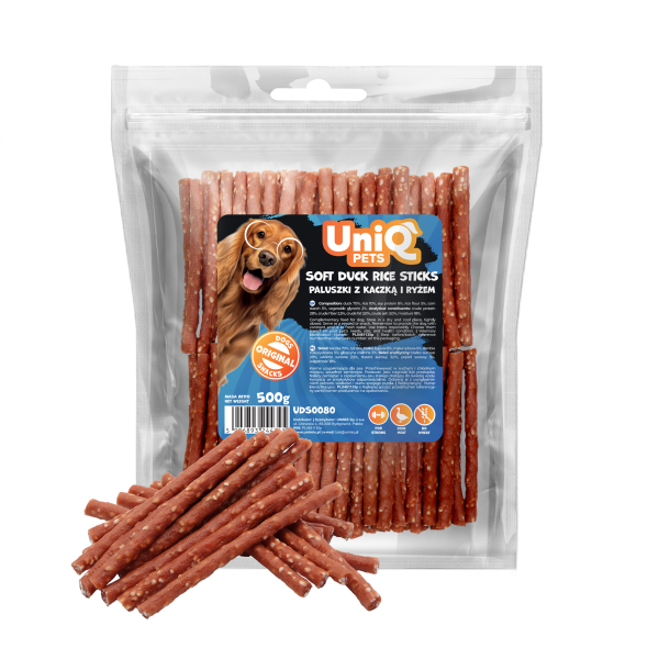 UniQ Pets – Piršteliai su antiena ir ryžiais, 500 g