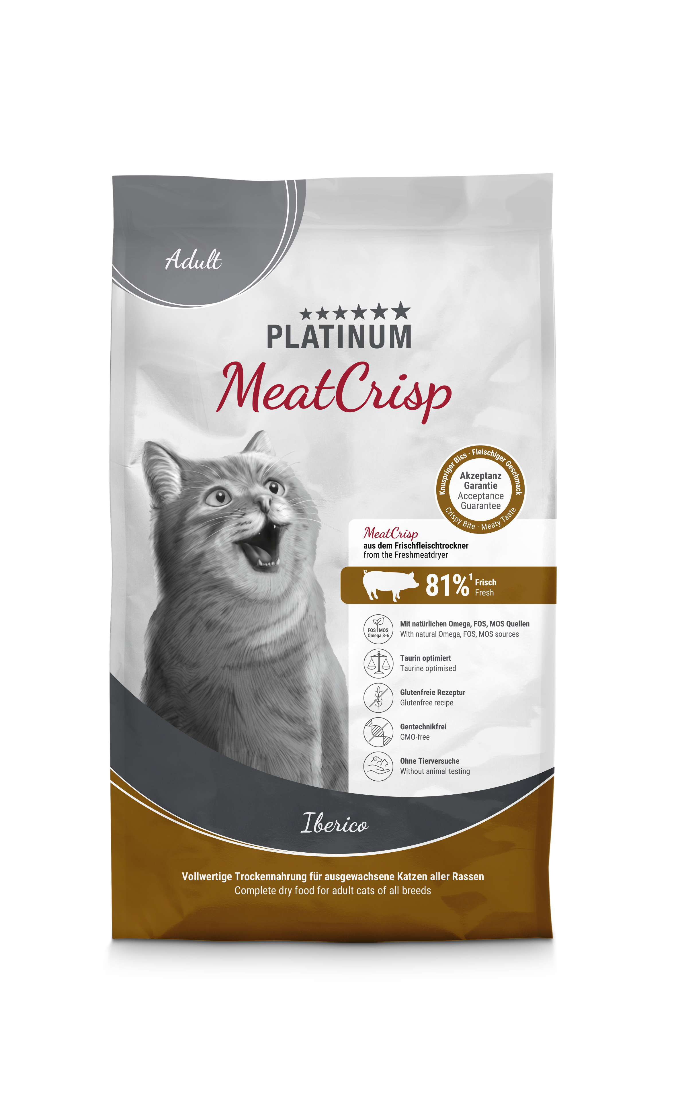 Platinum Adult visavertis sausas pašaras katėms su Iberijos kiauliena 3 kg