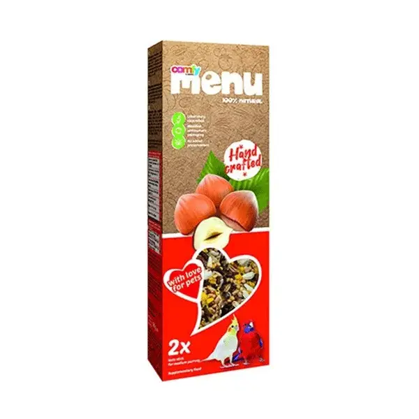 Comfy menu natūralus skanėstas papūgoms su riešutais, 90g