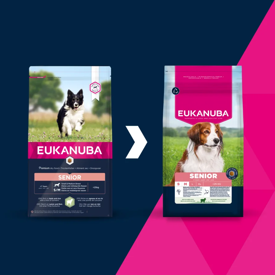 Eukanuba Senior small/medium Lamb & Rice 12kg