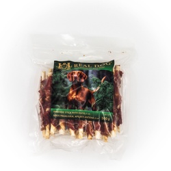  REAL DOG SNACKS Odos pagaliukai, apsukti antiena 11cm 500g