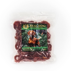 REAL DOG SNACKS Minkšti antienos file žiedai 500g