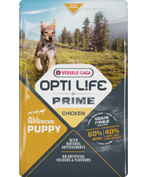 Opti Life Prime All breeds Puppy Chicken, vištiena  12,5kg