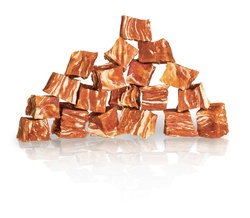 KIDDOG Cubes kubeliai lašiša su jaučio oda 250g