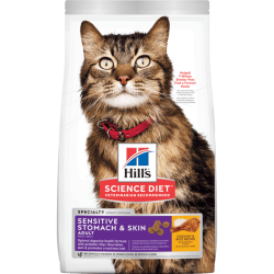 Kačių maistas Hills Feline Adult Sensitive Stomach and Skin 7kg.