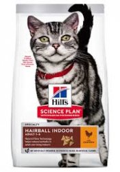 Hills Science Plan Hairball Indoor Cat Chicken  3kg.