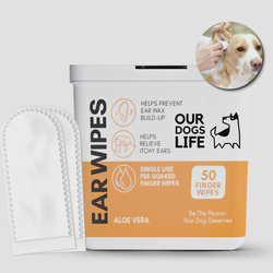 OURDOGSLIFE EAR CLEANING WIPES N50 - servetėlės ausų valymui 