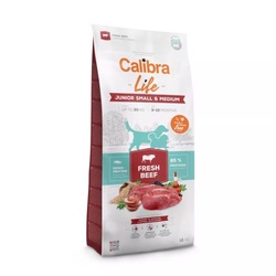 Calibra Life Junior Small/Medium Breed Dog Food Fresh Beef 12kg