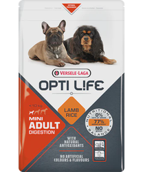 Opti Life adult digestion MINI su ėriena ir ryžiais 7,5kg