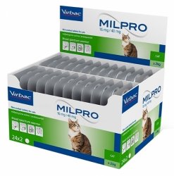 MILPRO 16 mg/40 mg, dengtos tabletės katėms , 1 tabletė