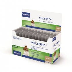 MILPRO 2,5 mg/25 mg, 0,5 -10kg tabletės mažiems šuniukams 1 tabletė