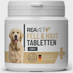 ReaVET kailiui ir odai stiprinti tabletės šunims 65g