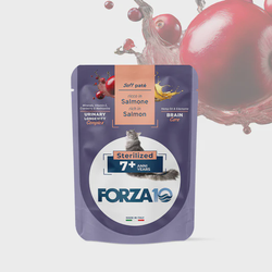 FORZA10 Maintenance Adult konservai sterilizuotoms katėms 7+ metų su lašiša 80g