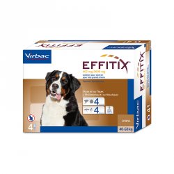 Virbac Effitix lašai šunims, 40-60 kg svorio 1vnt.