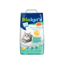 Biokats Bianco Fresh Hygienie Control sušokantis kačių kraikas 10kg