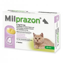 Milprazon 4 mg/10 mg dengtos tabletės mažoms katėms 1 tabletė