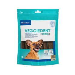 VIRBAC VeggieDent kramtukai dantų priežiūrai iki 5 kg. šunims 15vnt