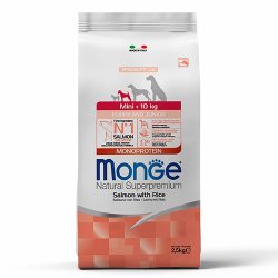 Monge spec.line monoprotein mini Puppy su lašiša ir ryžiais 2,5kg
