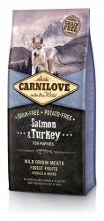 Begrūdis Šunų Maistas Carni Love Salmon & Turkey Puppy 12kg
