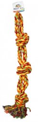 Virvelinis žaislas viegubas su 4 mazgais 63,5cm