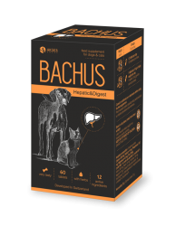 Bachus Hepatic&Digest papildas virškinimo veiklos stabilizavimui 60 skanių tablečių