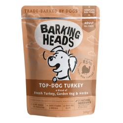 Barking Heads Top Dog Turkey kons. šunims su kalakutiena 300g 