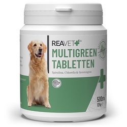 Reavet MultiGreen maisto papildas šunims, tabletės 260gr