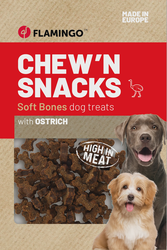 Chew'n Snack meaty kauliukai su strutiena, 150 g 