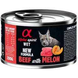 Alpha Spirit WET konservai katėms jautiena su melionu 200g