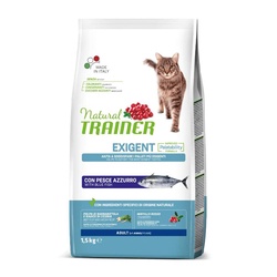 TRAINER Natural CAT EXIGENT BLUE FISH su melsvaja žuvimi 1.5kg