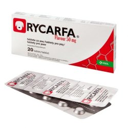 Rycarfa Flavour 50 mg. šunims  20 tab. skausmo slopinimui